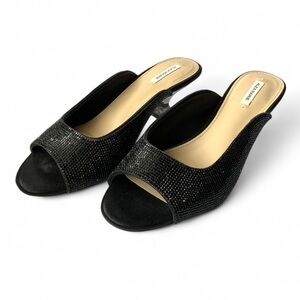 NWOT Alex Marie Size 8 Slip on Rhinestone Mules